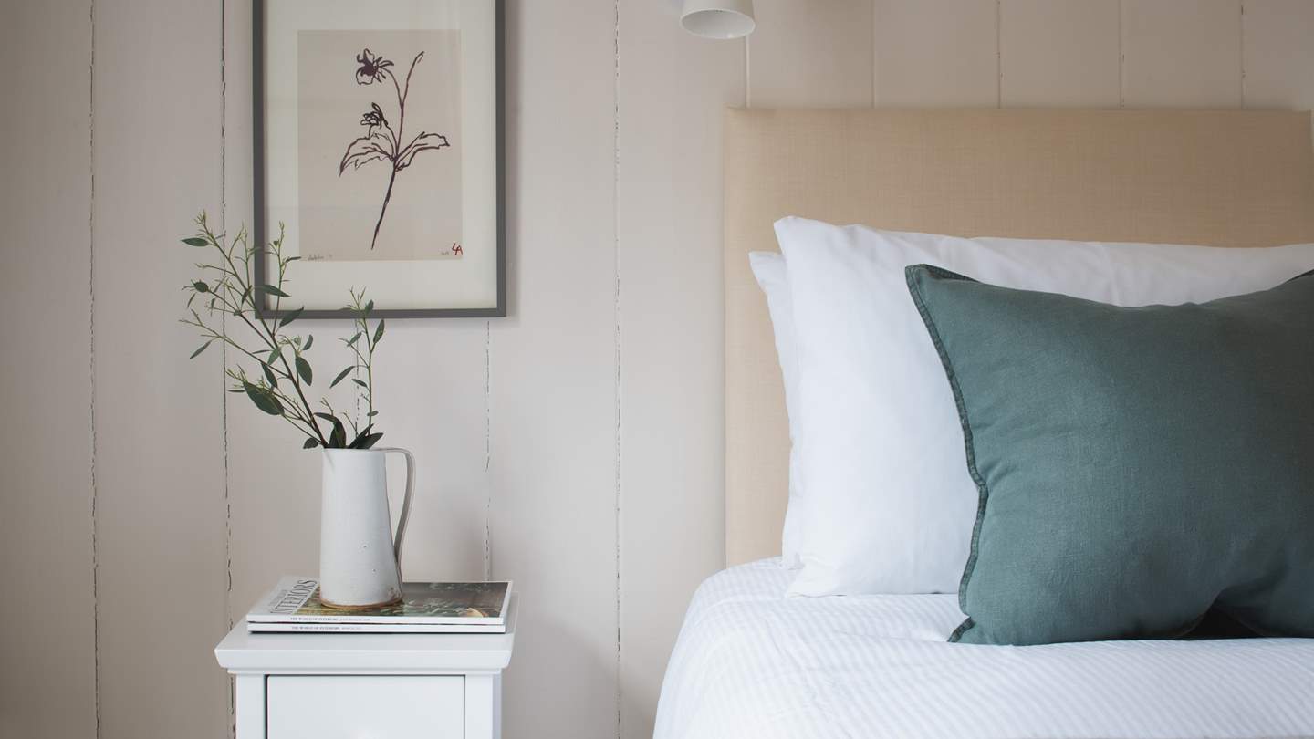 The peaceful atmosphere of this lovely room, combined with fresh sea air, is guaranteed to send you swiftly off to sleep...