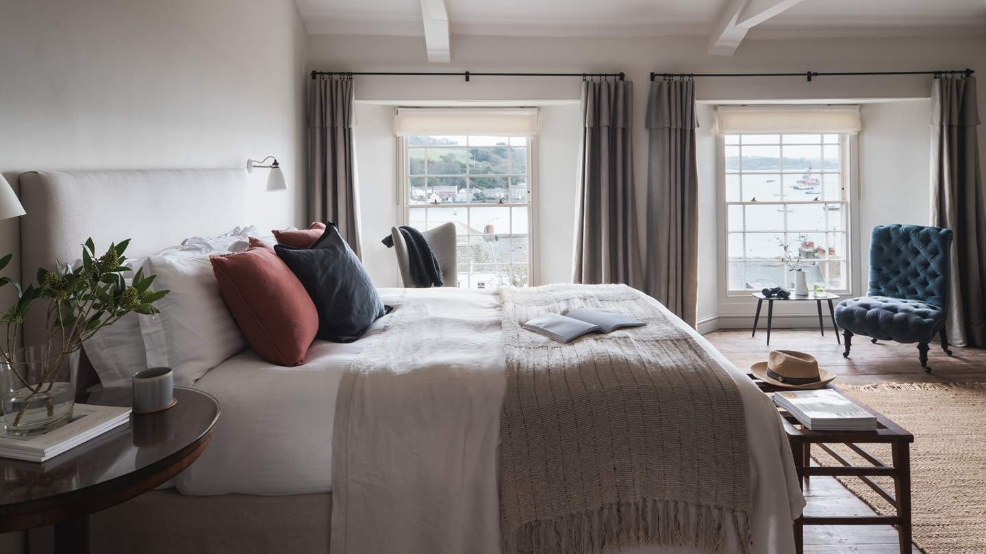 With sea views from both windows, you can watch the boats and ferries float by from the comfort of your bed