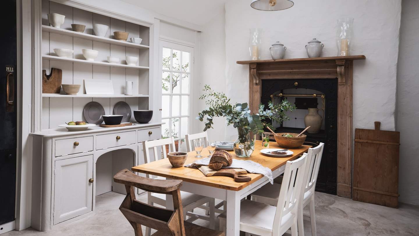 The stunning ground floor kitchen, with original Cornish Range - simply beautiful!