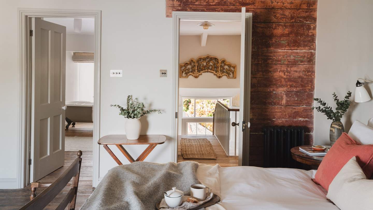 The en suite bathroom is just a few steps away