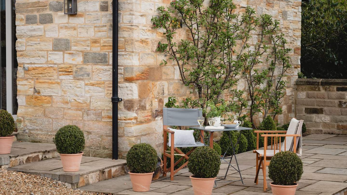 The outside terrace is a sweet space to linger at golden hour with a seasonal aperitivo...