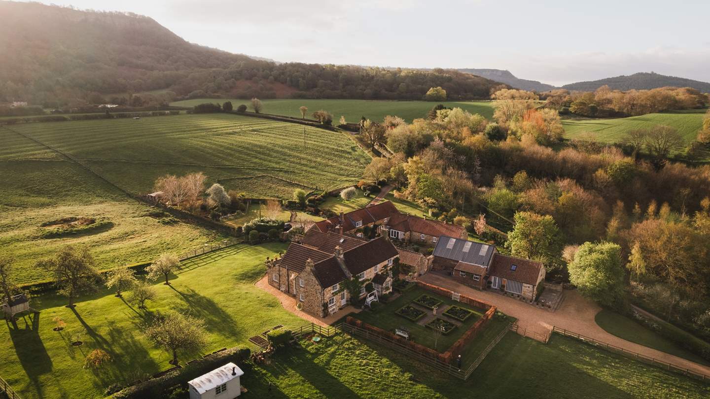 Set on a 20-acre small holding within the rolling North Yorkshire Moors...