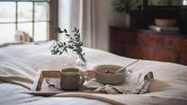 Ease into mornings with breakfast in bed...