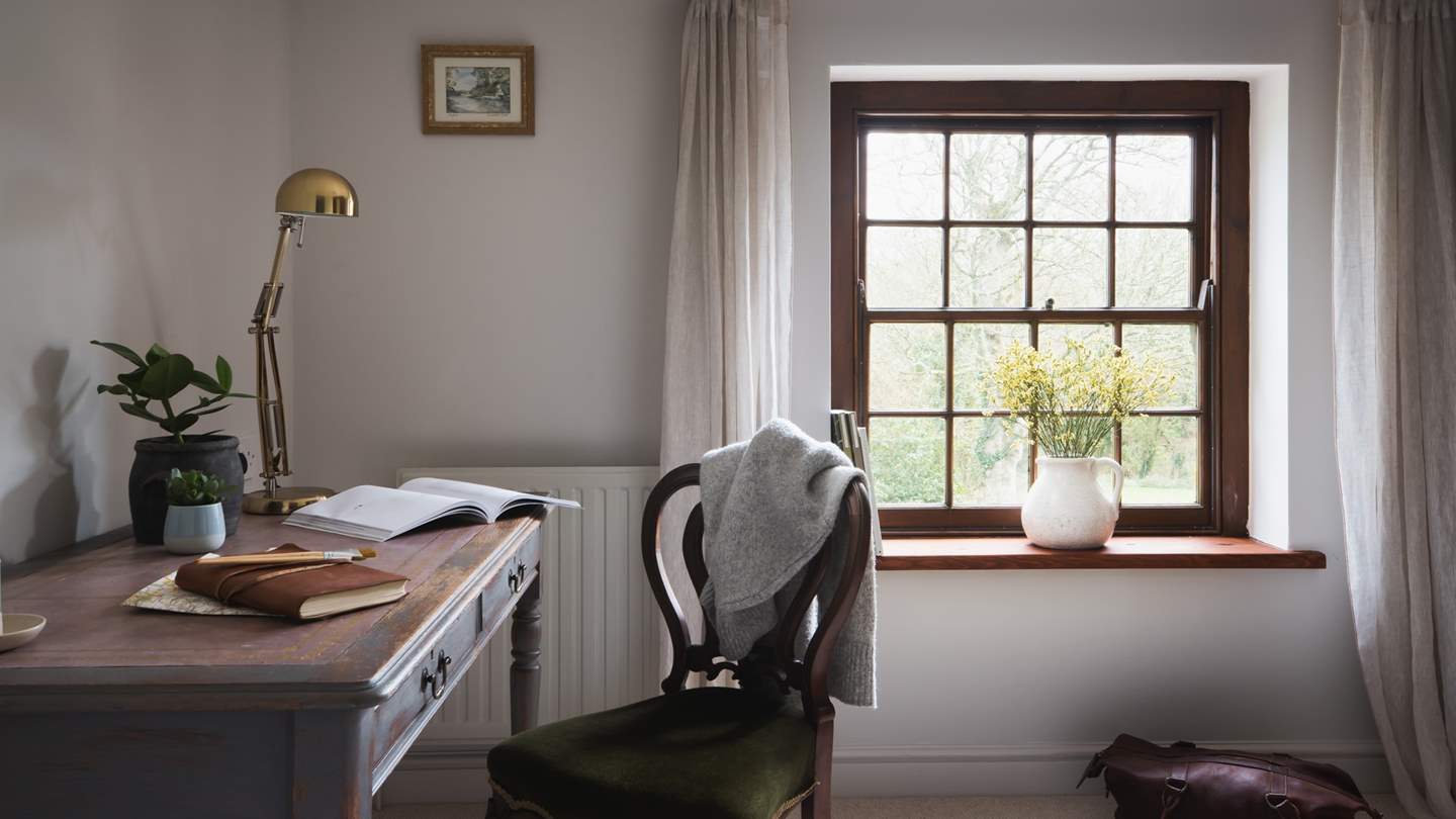 The perfect spot for catching up on work or updating your journal