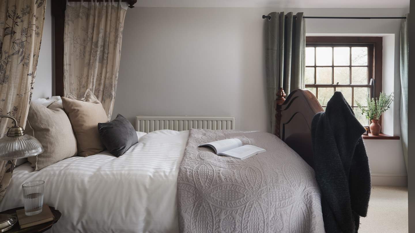 Swathed in luxurious bedding,  you're guaranteed a blissful nights' sleep