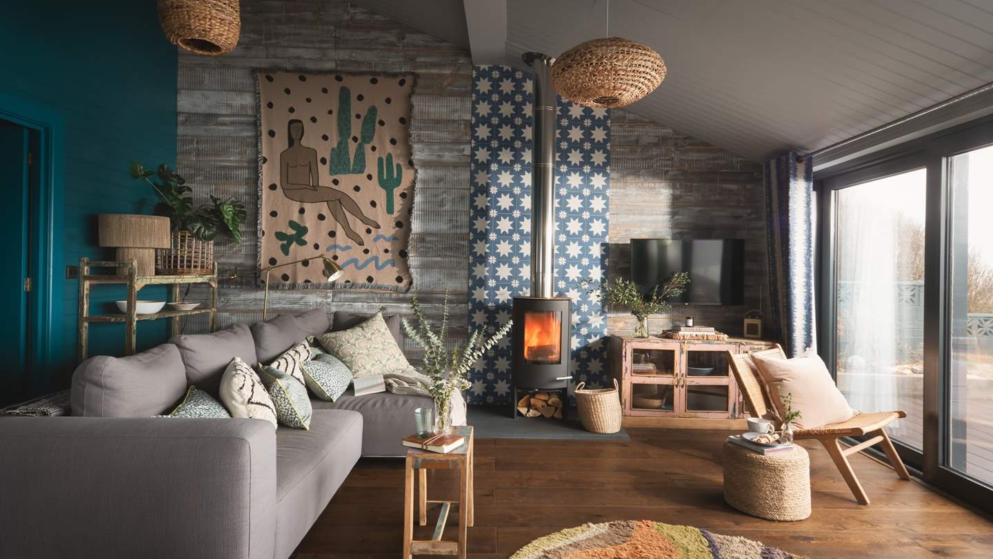 The stunning sitting area, the perfect place to lounge whatever the weather