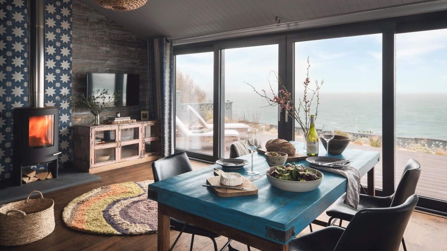 Meals are made more memorable by that stunning view...