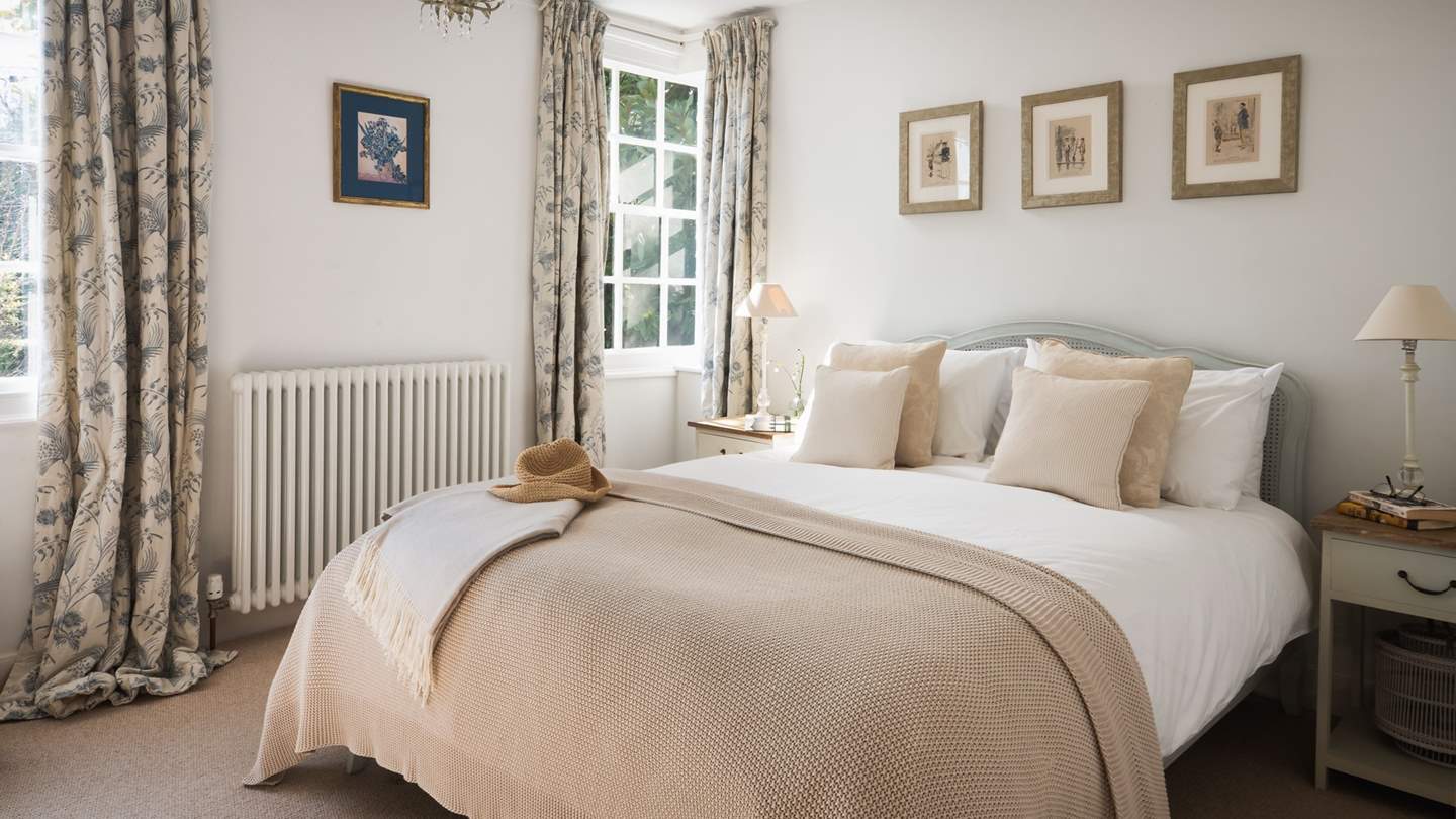 Enjoy stunning garden views from the 'Sage Green' room