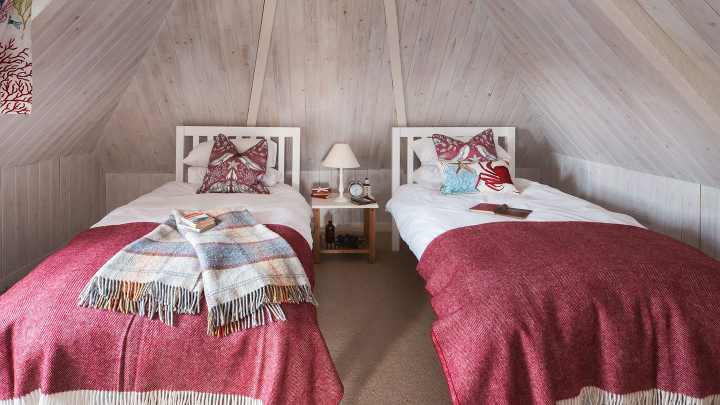 Located in the attic, this is the perfect spot for children to hide out and play 