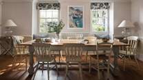 This spacious dining table is perfect for entertaining 