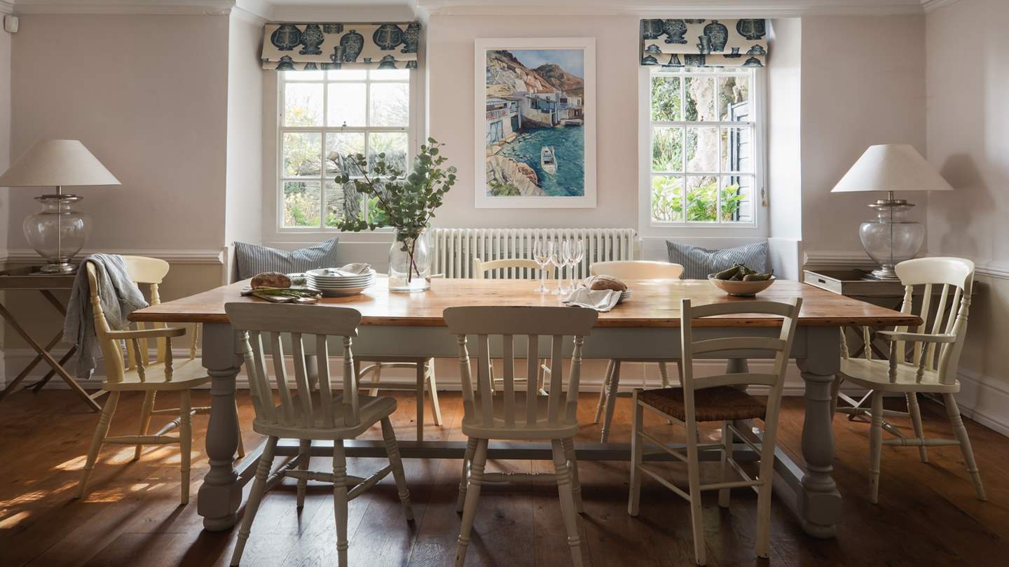 This spacious dining table is perfect for entertaining 