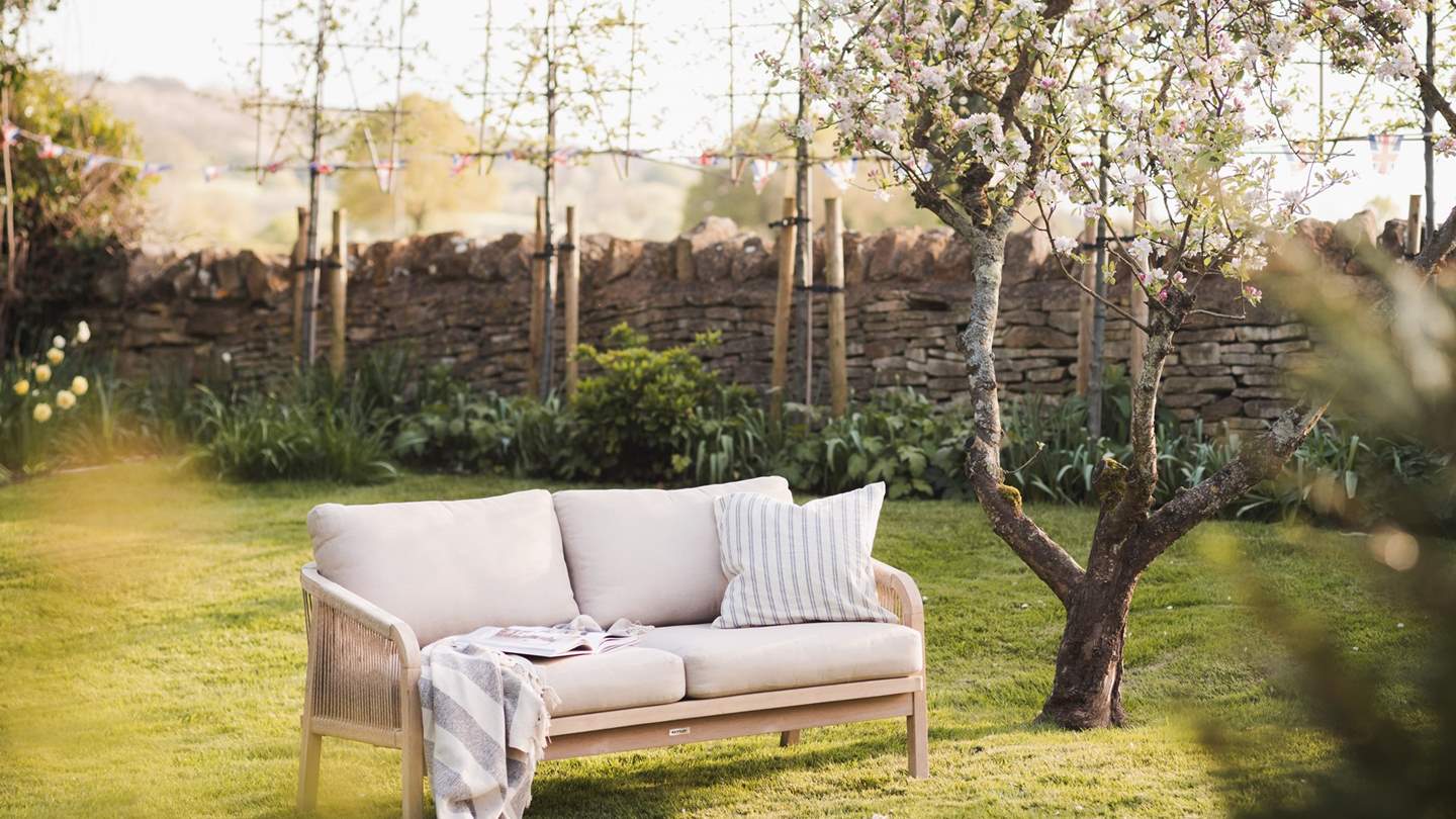 A space to forget the world beside the darling stream which runs through the garden