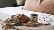 Enjoy fresh coffee and pastries in bed - bliss!
