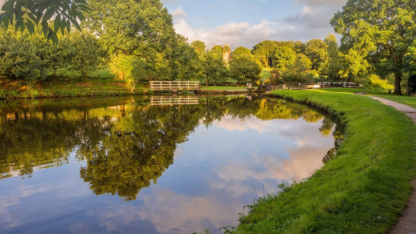 Waterside paths offer an enchanting setting for cyclers