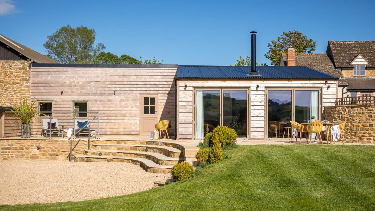 Step outside on to the gorgeous terrace for outside living on warm summer evenings