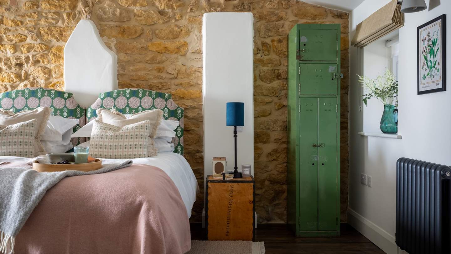 We just love the locker-style wardrobe!