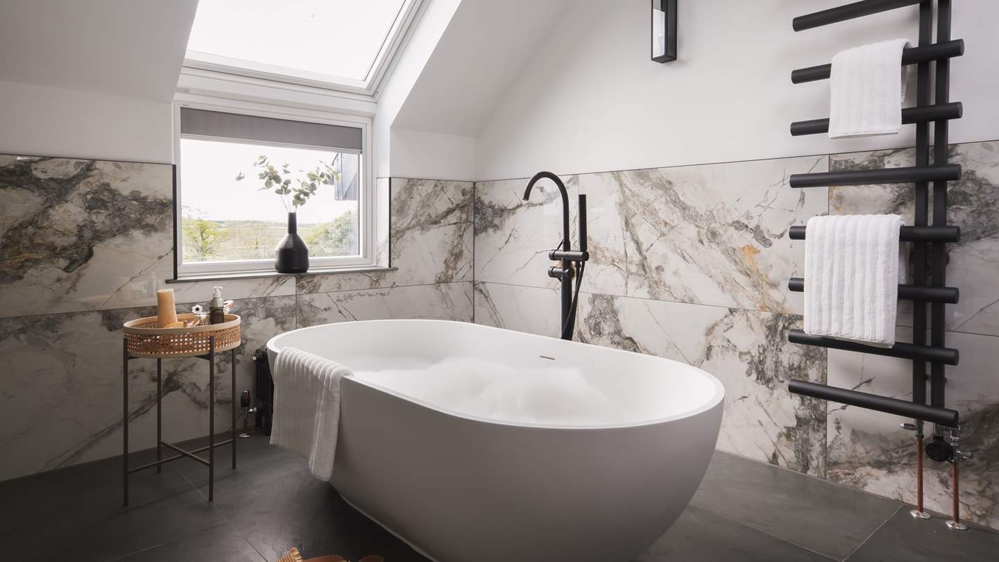 The incredible bath, made for long soaks after a day our exploring