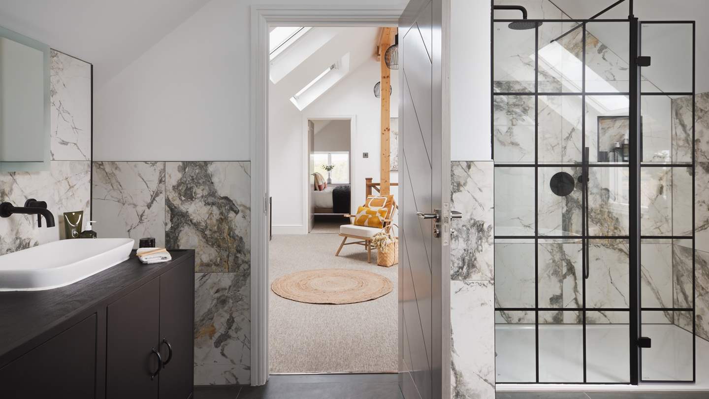 Across the landing lies the epic bathroom