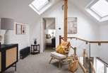 The landing is a space in itself - we just love the Velux windows which provide a soft light throughout