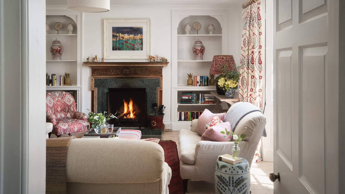 The open fire is a dream to settle beside on chillier days