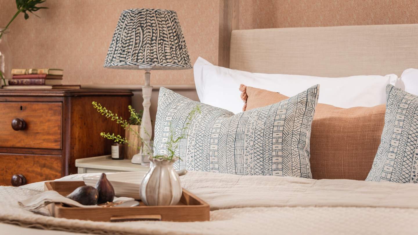 Breakfast in bed is a must when on holiday