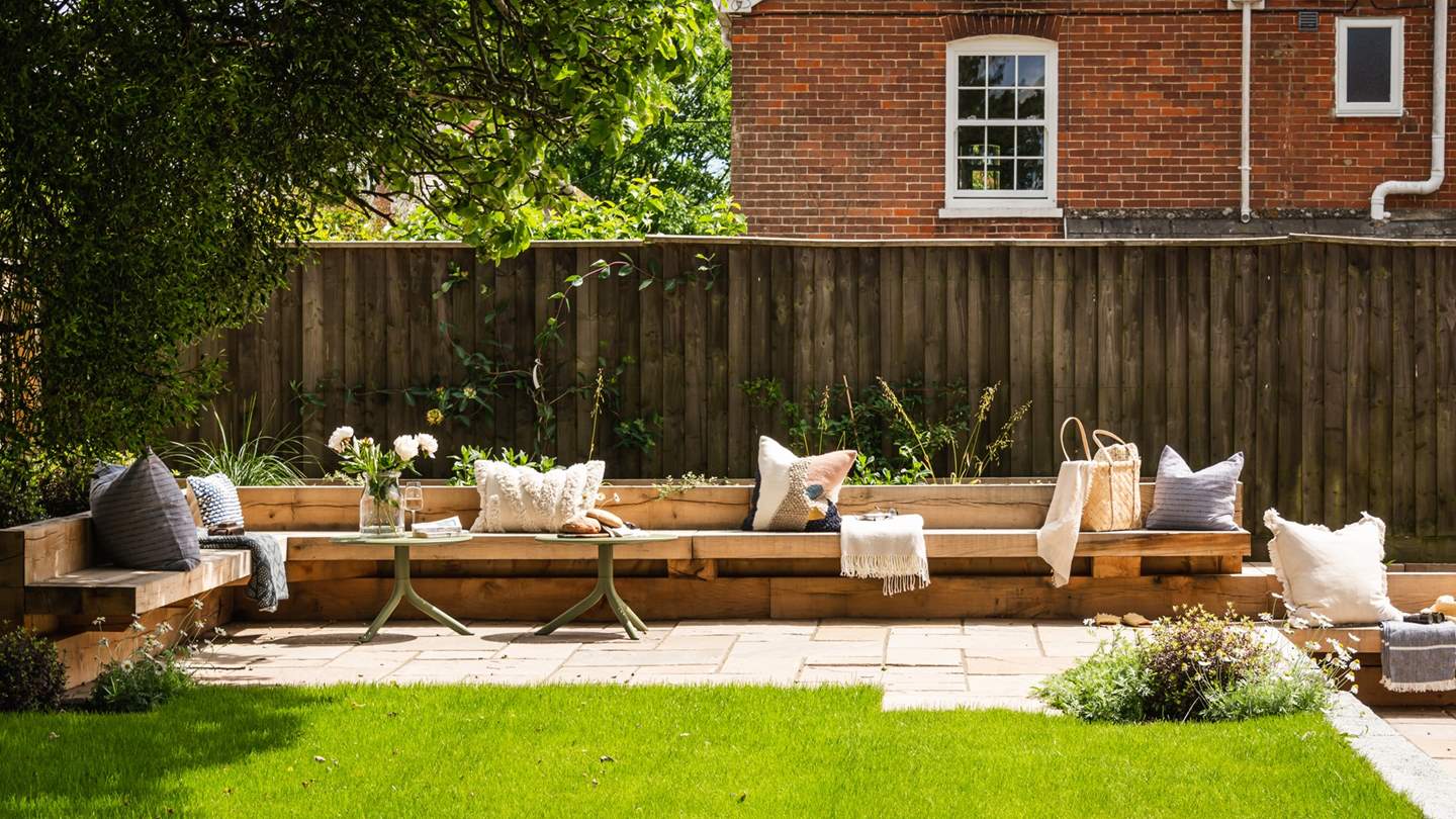 The pretty garden is divine on balmy summer days