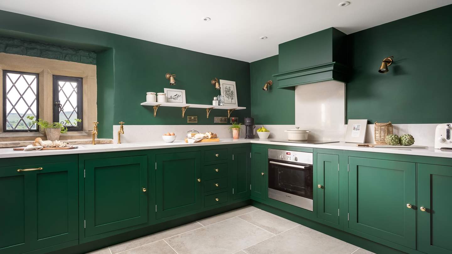 As well as being gorgeous, the kitchen is fully equipped with everything you'll need to rustle up meals