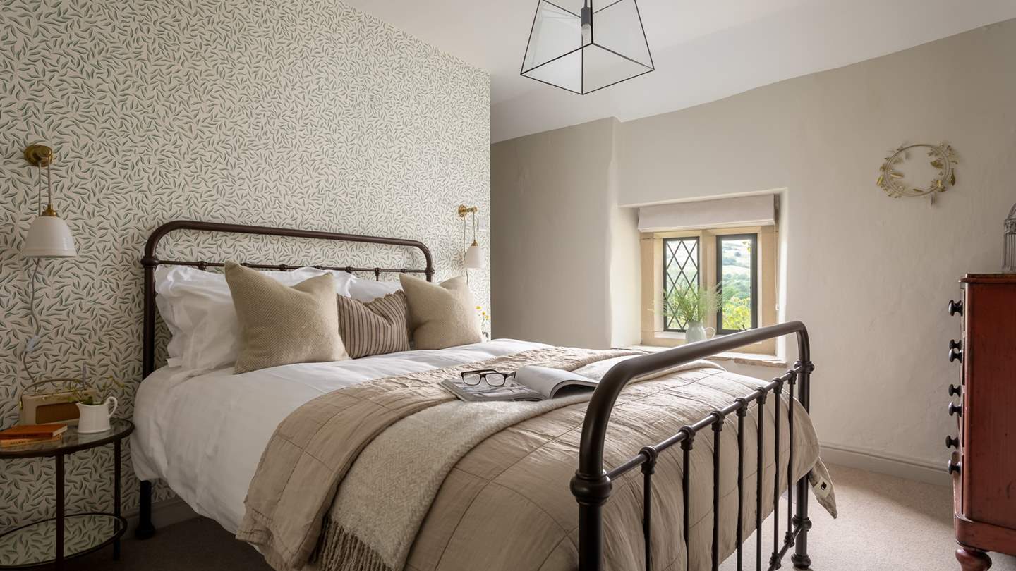 The second bedroom, with king-sized bed