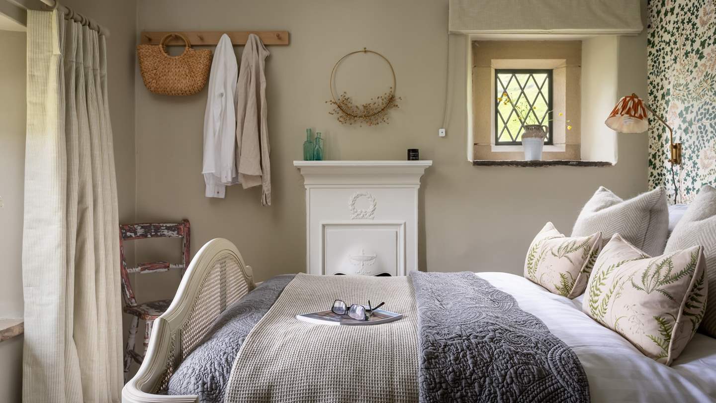 With dual aspect windows, this room has beautiful glimpses of the surrounding countryside