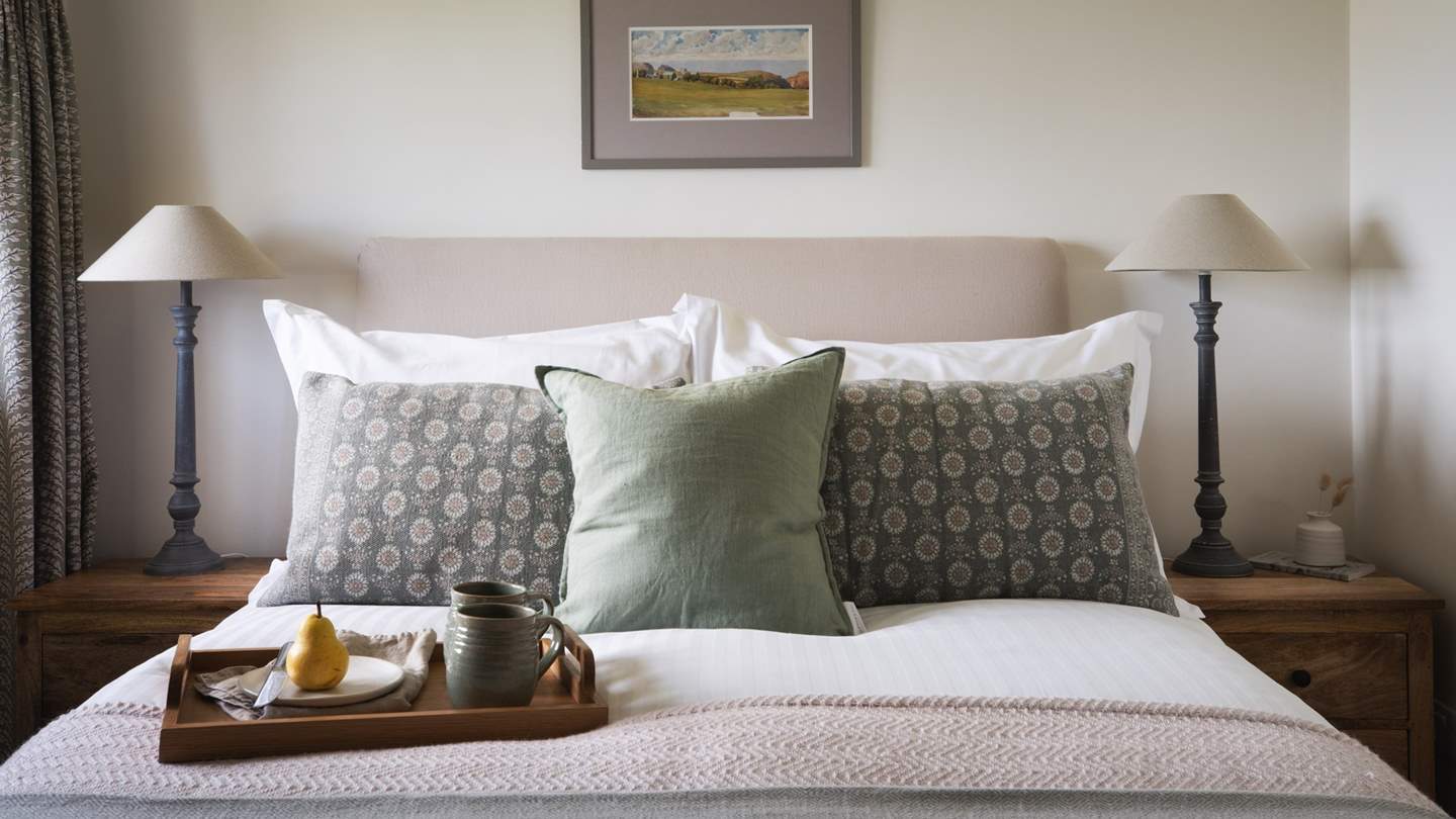 Calming colours and tactile bedding; the winning combination