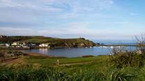 The view over Bude from the coastal path
