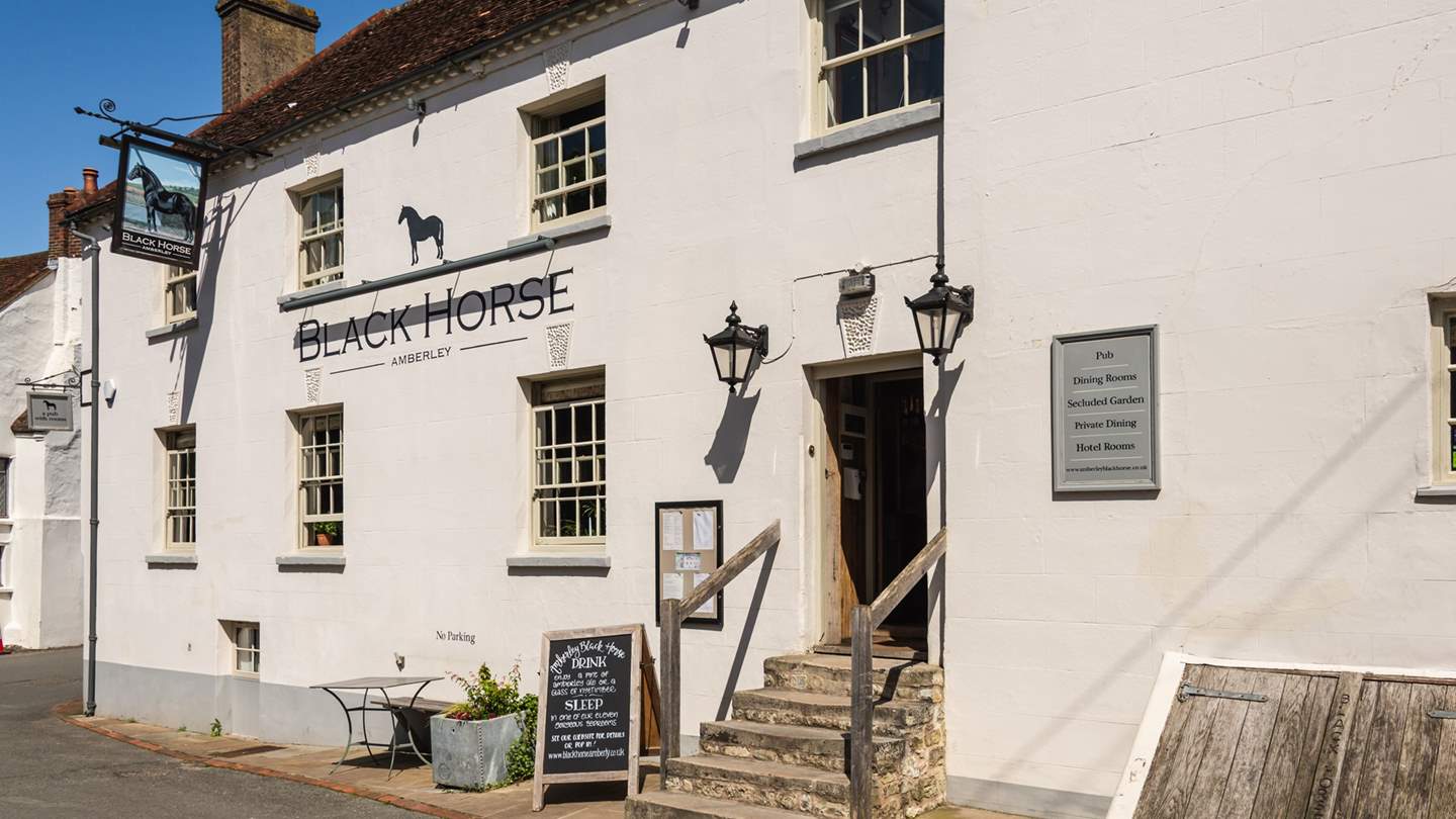 Just two minutes from Olea by foot, you'll find the grade two Black Horse, a charming pub with a heavenly supper menu