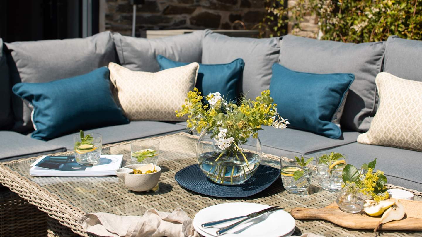 There's plenty of comfy seating on which to relax on a sunny day