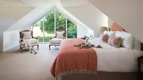 There are three gorgeous bedrooms to choose from