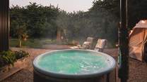 Moonshine's heavenly wood-fired hot tub 