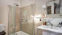 The large walk-in shower for refreshing wake-me-up moments... 