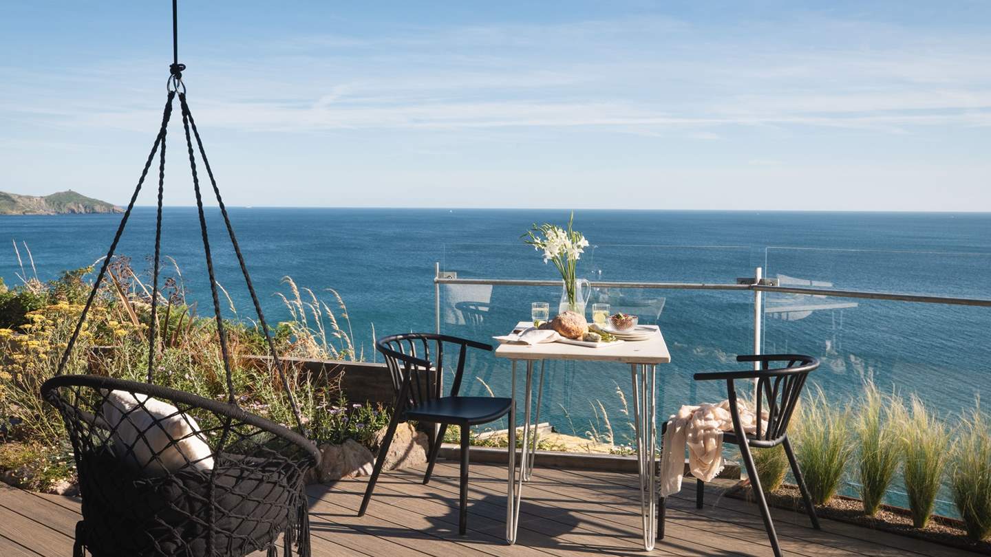 We just love the boho-chic swing chair... 