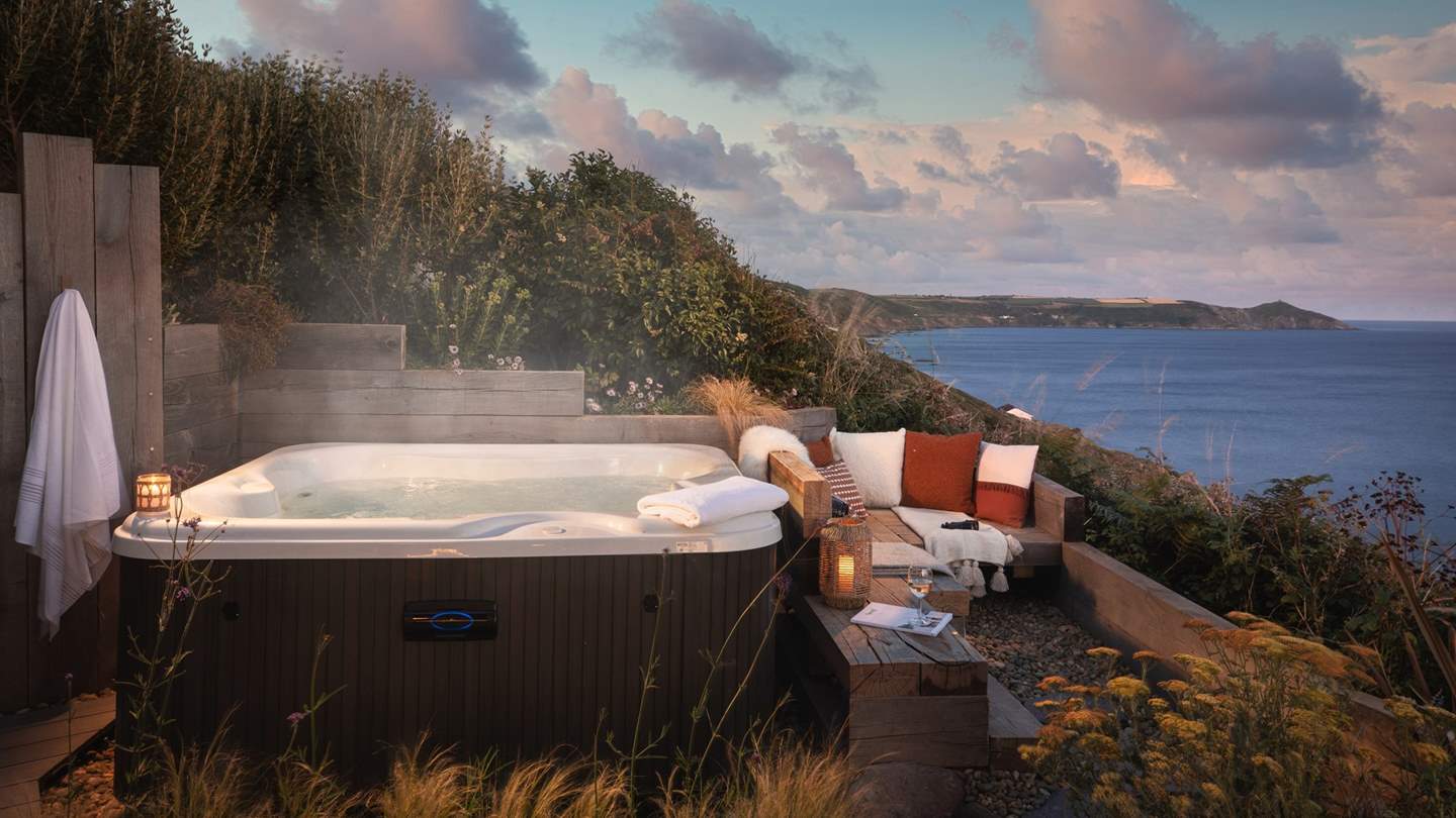 Uncover the heavenly hot tub... 