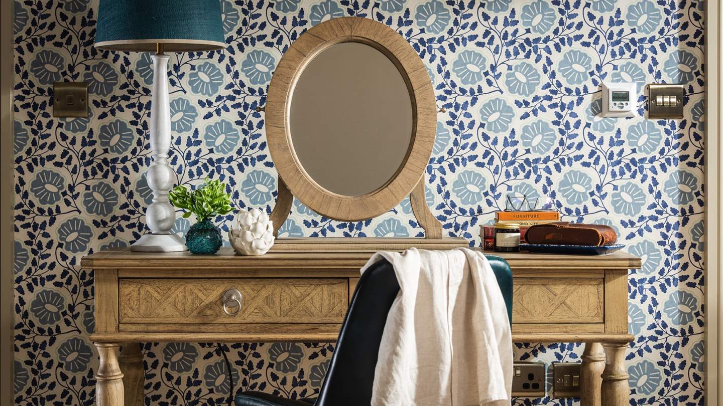 You'll also find a beautiful dressing table and walk-in wardrobe 