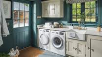 There's a separate utility room, with a washing machine and tumble dryer 