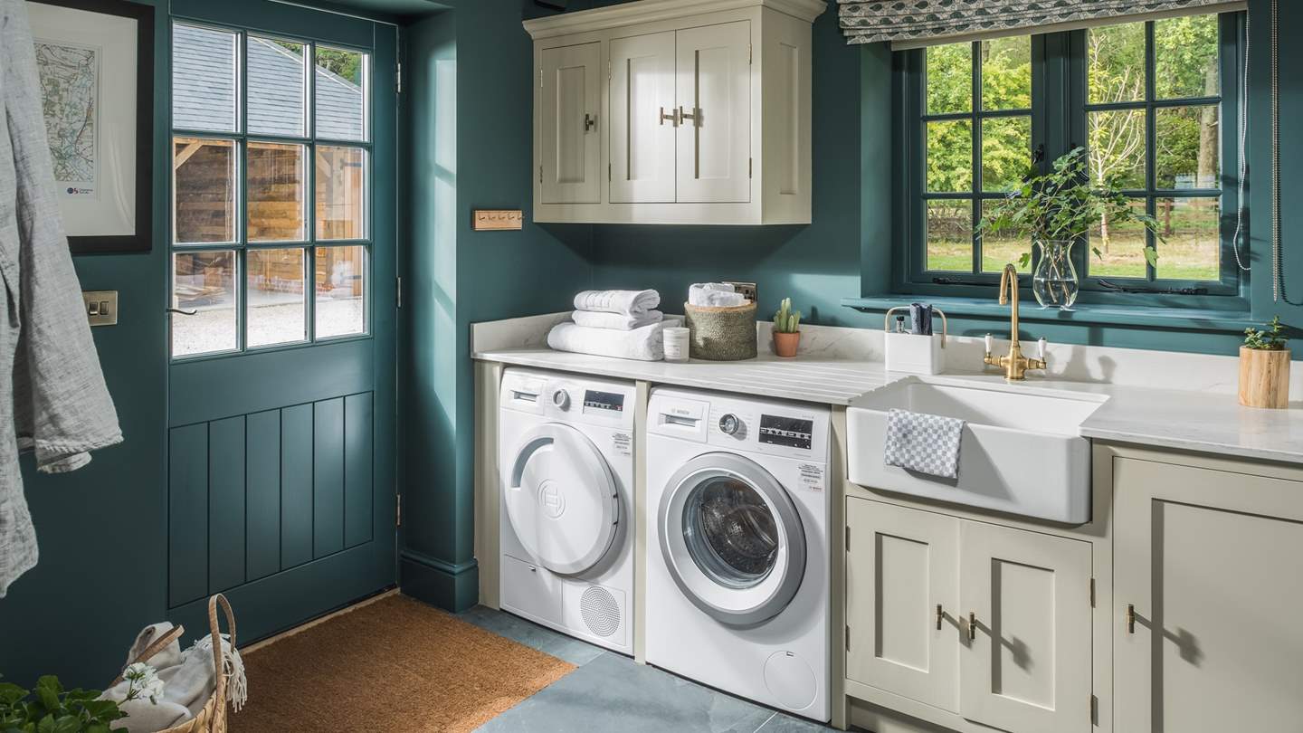 There's a separate utility room, with a washing machine and tumble dryer 