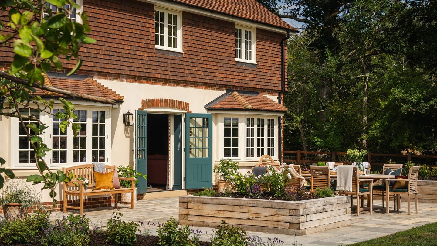 The sunny garden is pure bliss on a hot summers day