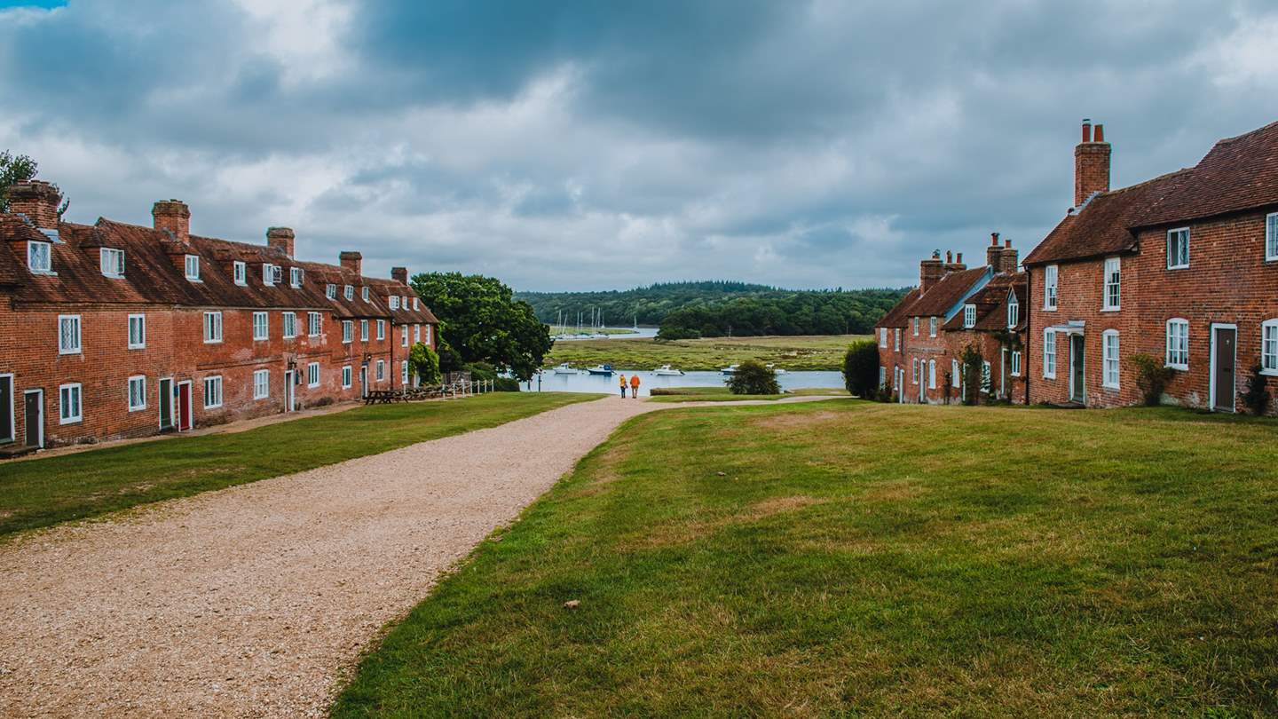 Pretty Buckler's Hard on the banks of the Beaulieu River is a peaceful haven with scenic views 