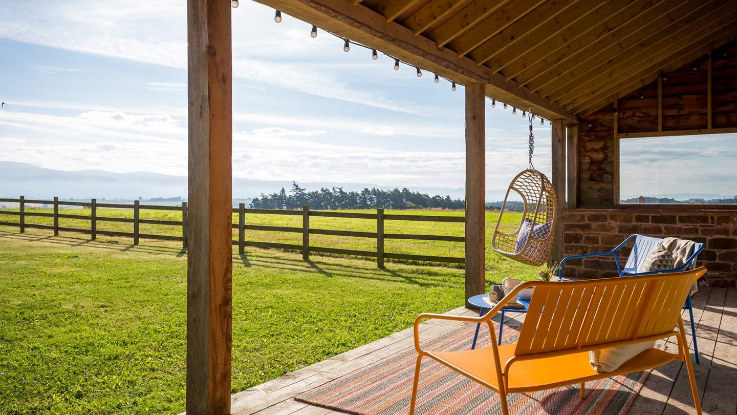 Relish moments of quietude in the garden, with stunning views for miles 