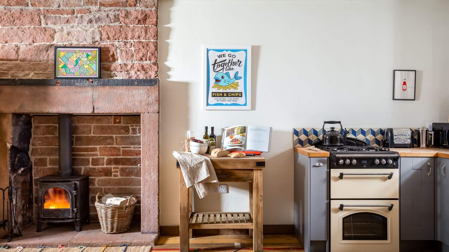 Eye-catching artwork is displayed throughout the characterful retreat 