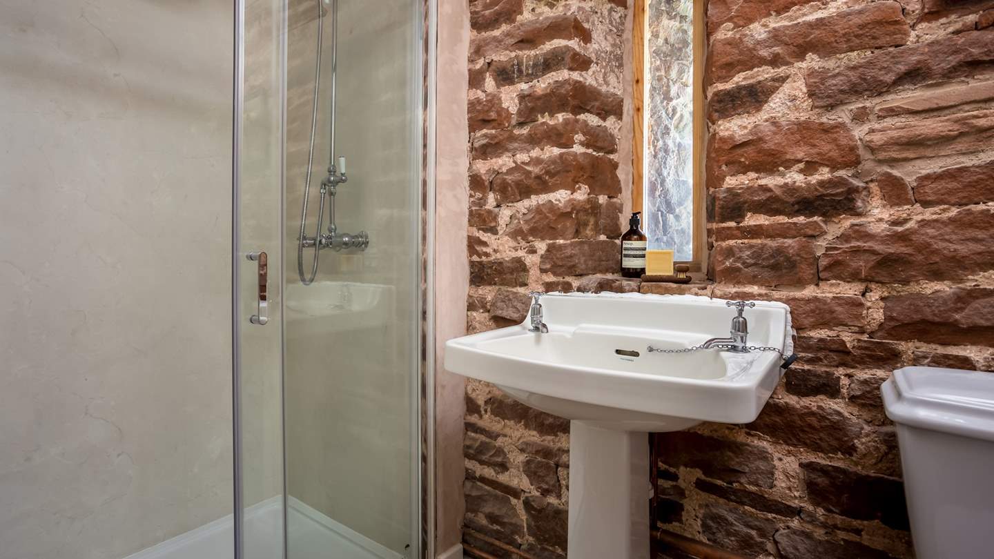 Downstairs, find a fantastic shower room, complete with a walk-in shower 