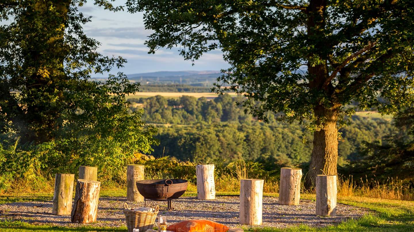 Gather around the firepit for moments of tranquillity 