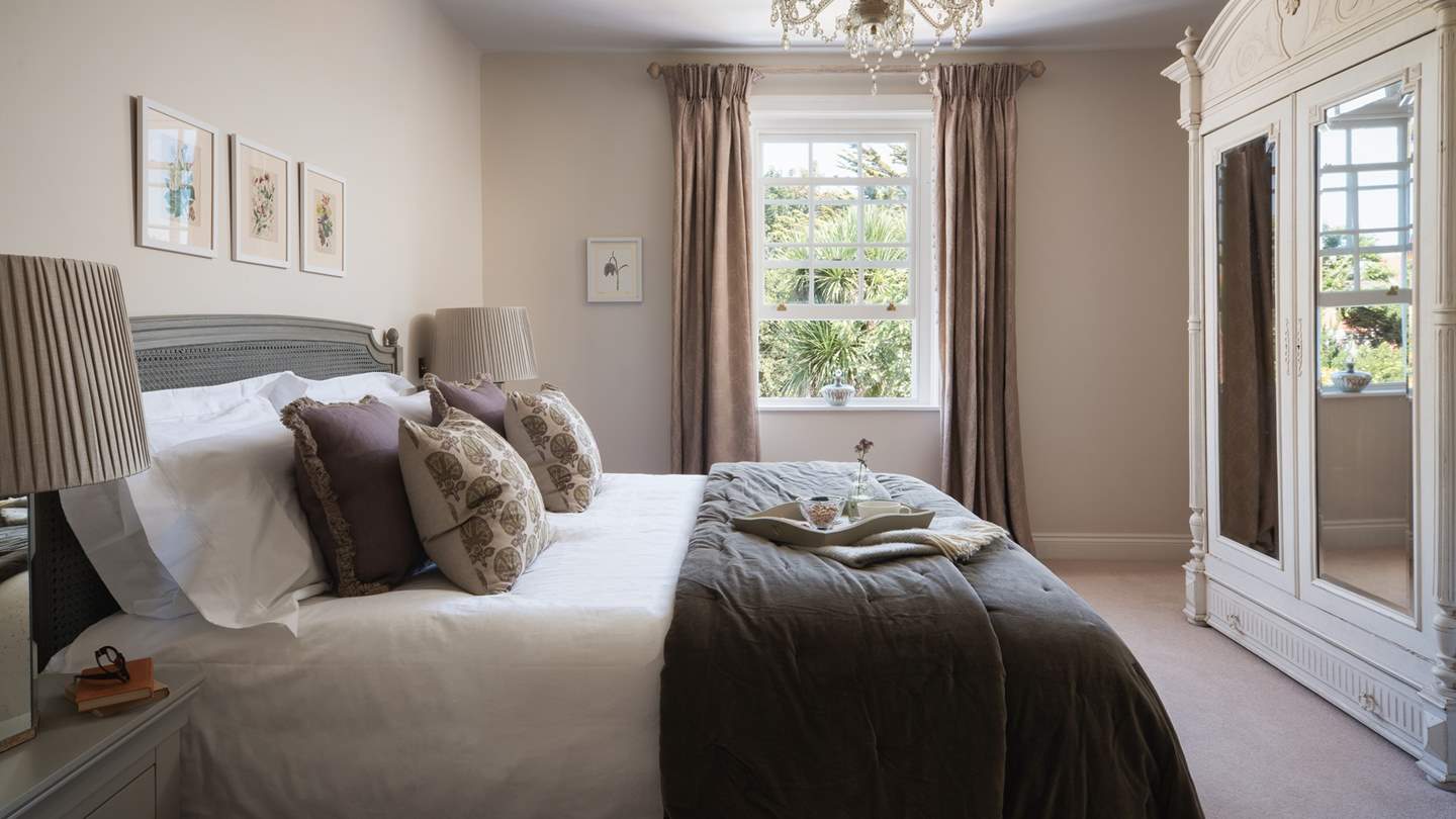 The oh-so-romantic bedroom is simply a delight to retire to at the end of the day