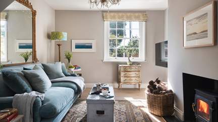Charming, yet laid back and luxurious interiors make for a cosy retreat whatever the time of year