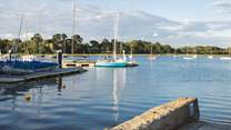 Beautiful Lymington is just a short drive from Carrington Lodge